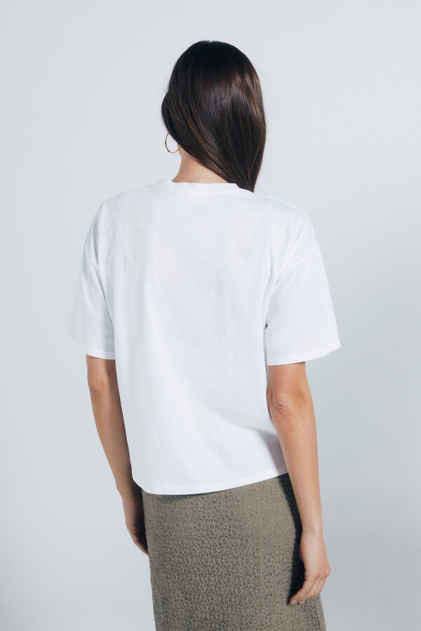 Springfield Camiseta gr&aacute;fica western marr&oacute;n