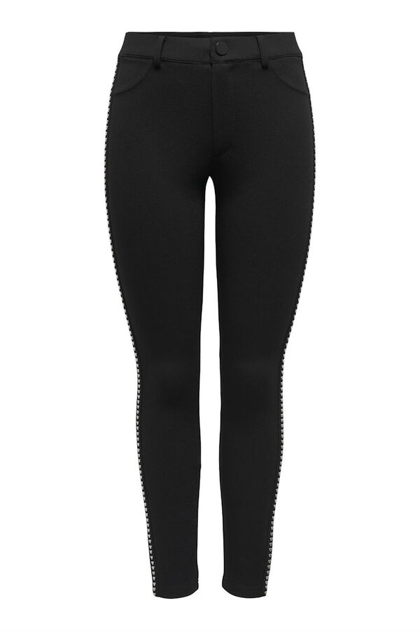 Only Legging com tachas laterais preto