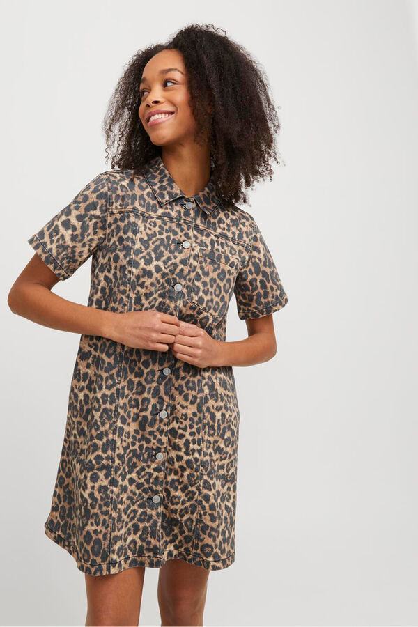 Jack & Jones Vestido regular fit tostado