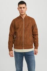 Jack & Jones Casaco bomber efeito pele cru