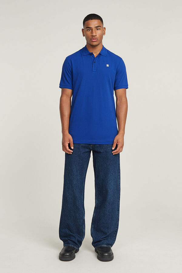 G-STAR Polo de manga curta azul