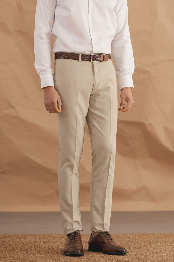 Celopman Pantalón Traje beige