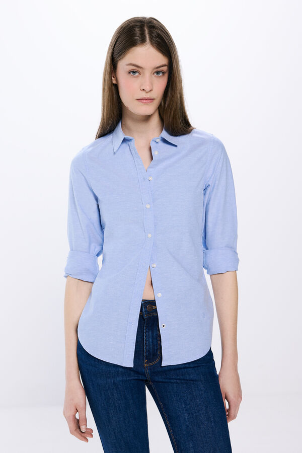 Springfield Camisa Oxford azul