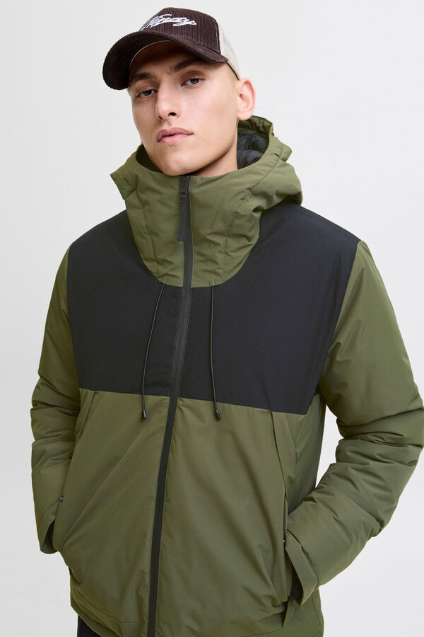 Jack & Jones Casaco acolchoada bicolor verde