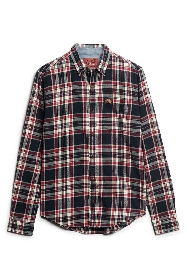Superdry Camisa cuadros azul