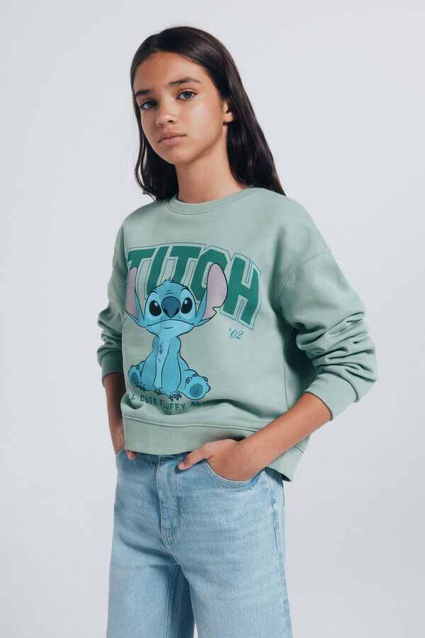 Springfield Kids Sudadera "Lilo & stitch" ni&ntilde;a verde