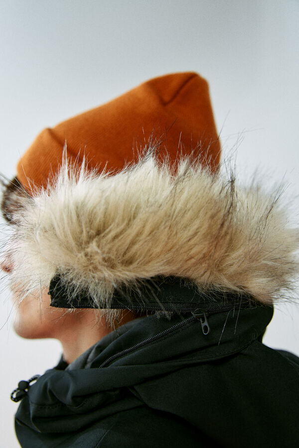 Springfield Parka técnica acolchada pelo negro