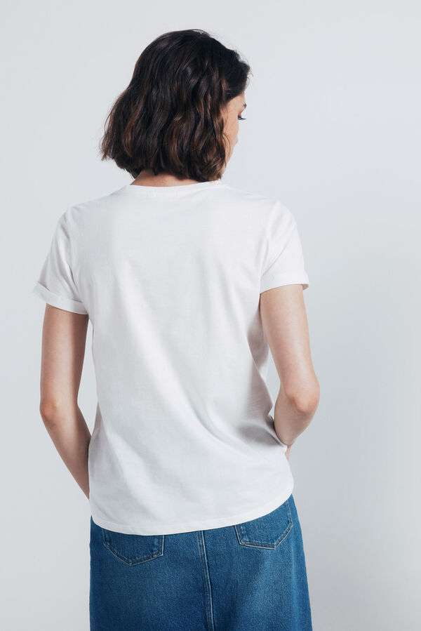 Springfield Camiseta gr&aacute;fica americana nude