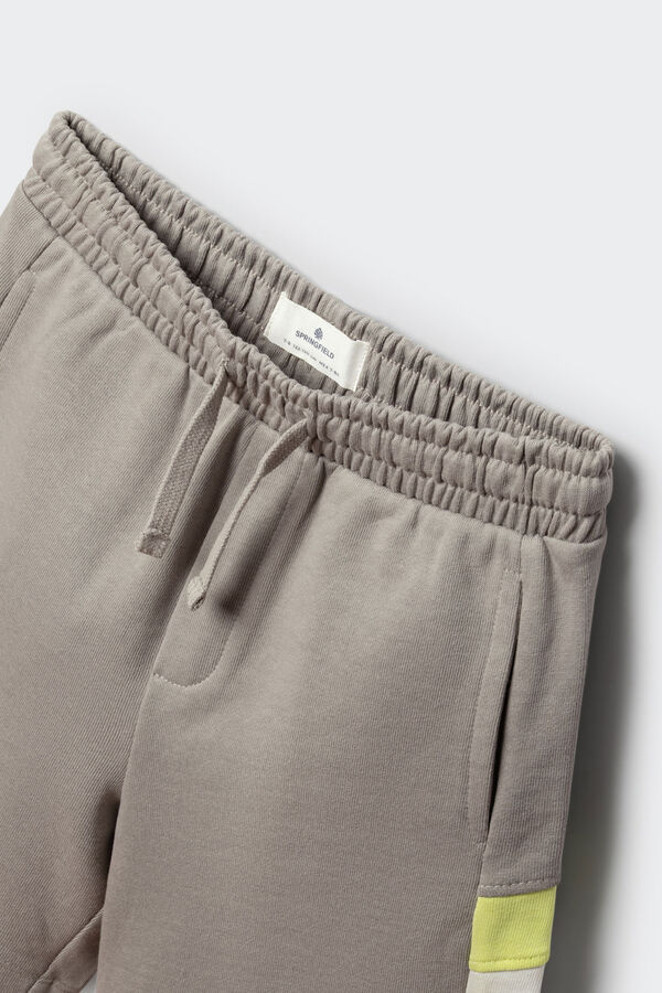 Springfield Kids Bermuda jogger franjas ni&ntilde;o gris