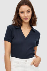 Inside Camiseta Cuello Polo azul