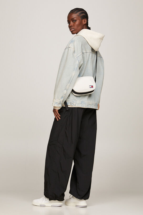 Tommy Jeans Mala a tiracolo de homem Tommy Jeans com bandeira branco