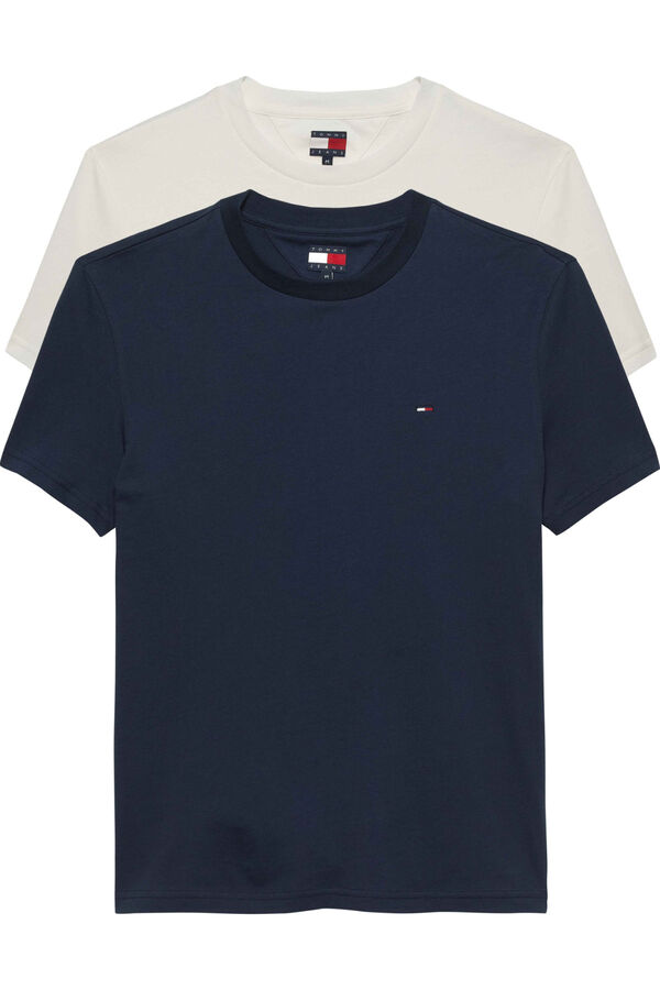 Tommy Jeans Pacote de camisetas slim fit bege