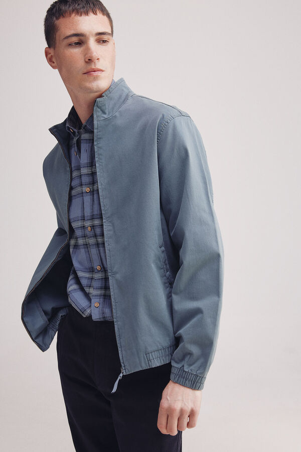 Springfield Cazadora ligera lavada azul