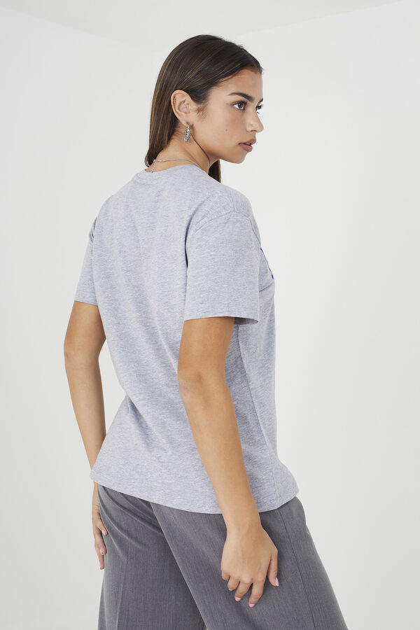 Brave Soul Camiseta manga corta estampada gris