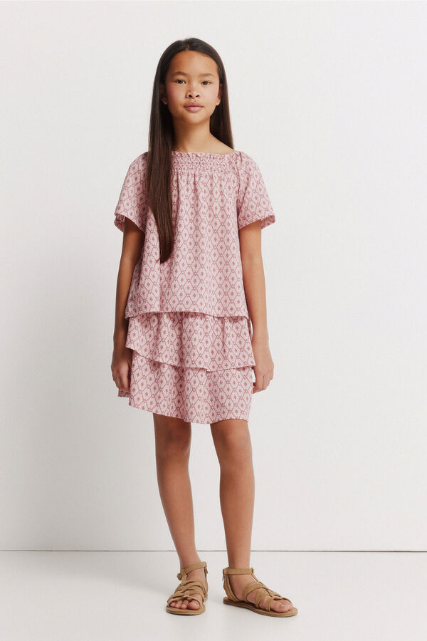 Springfield Kids Blusa ikat para menina rosa