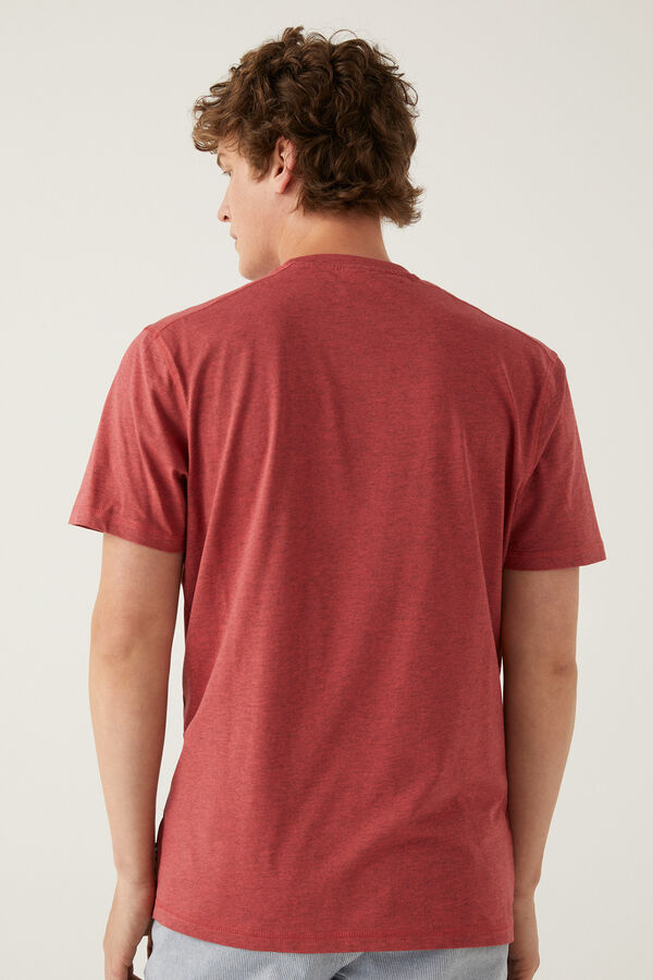 Springfield T-shirt básica melange vermelho real