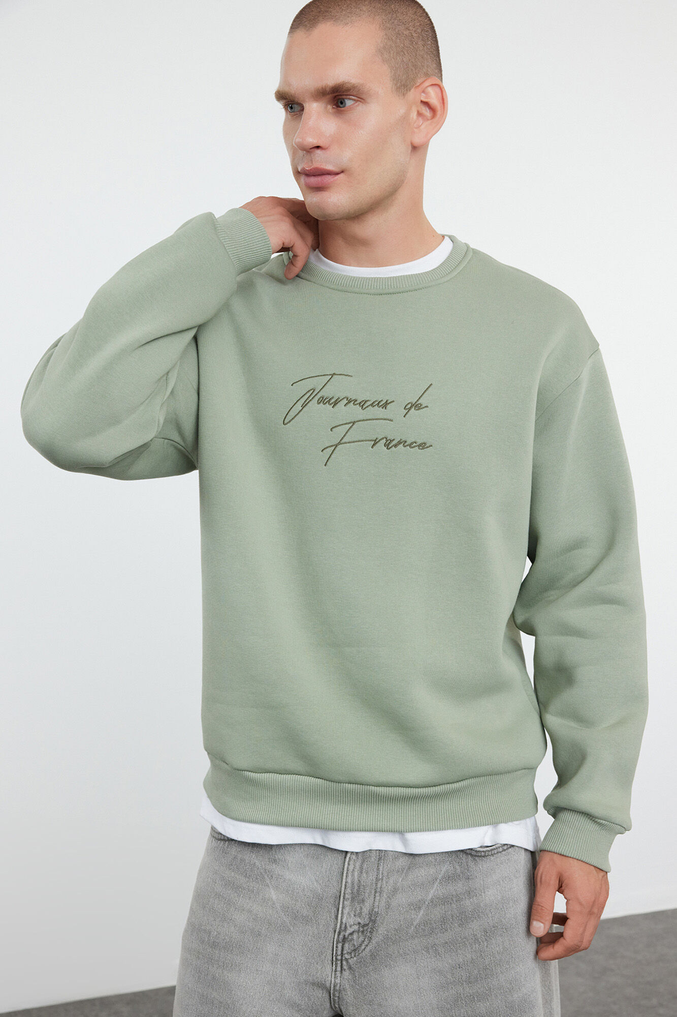 Trendyol Sweatshirt de gola redonda