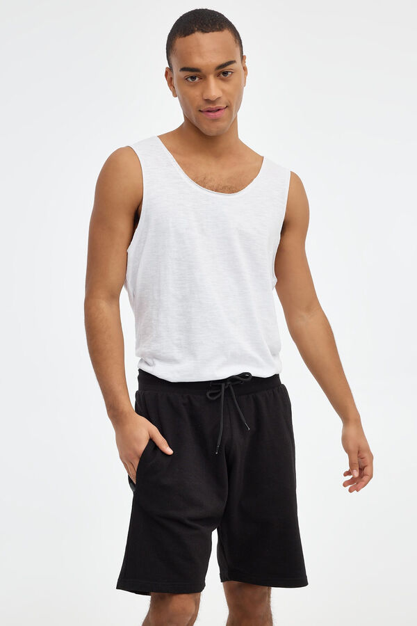 Inside Bermuda Jogger B&aacute;sica negro