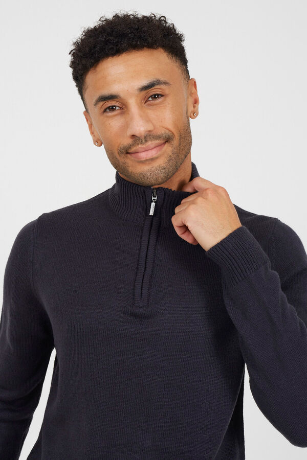 Brave Soul Jersey de cuello alto gris