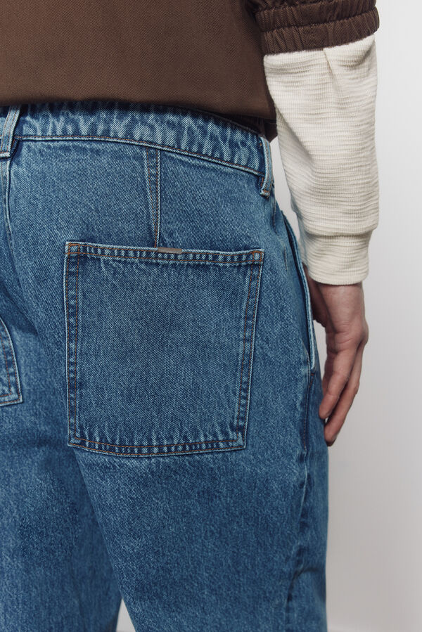 Springfield Jeans chino sobretingido relaxed fit azul