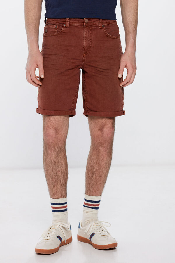 Springfield Bermuda color slim fit nude