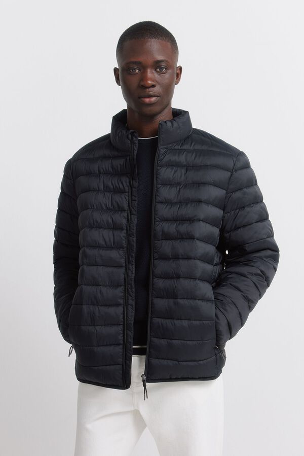 Springfield Casaco acolchoado preto