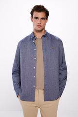 Springfield Camisa oxford coderas azul