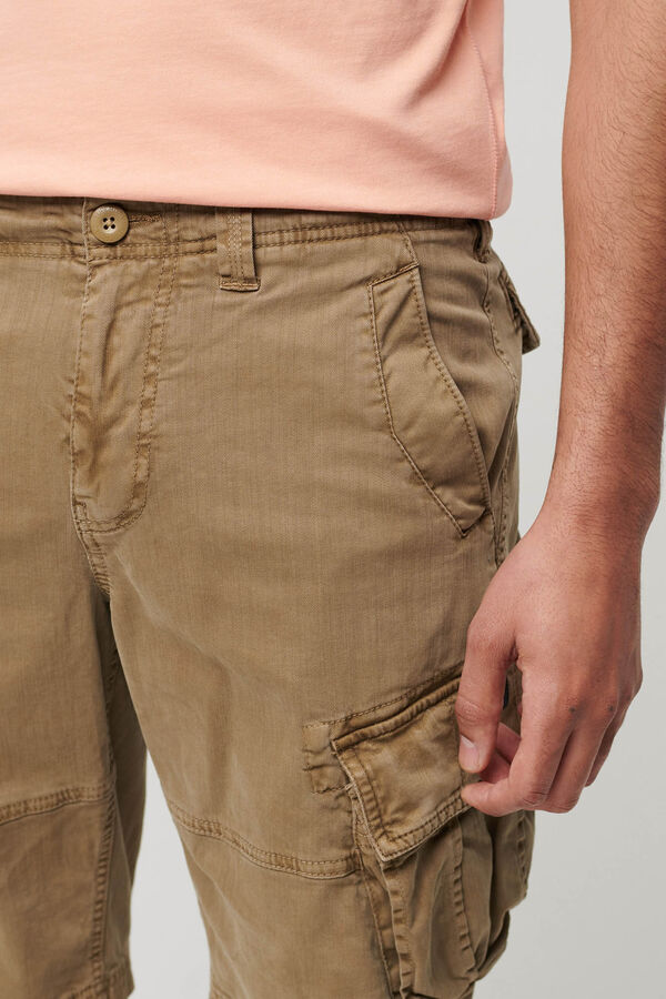 Superdry Cal&ccedil;&otilde;es tipo cargo Core castanho