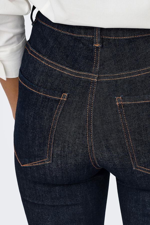 Only Jeans Skinny Tiro Alto azul