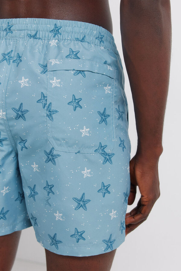 Springfield Fato de banho estampado de estrelas azul
