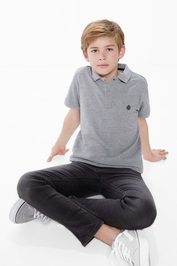 Springfield Kids Polo b&aacute;sico menino cinzento