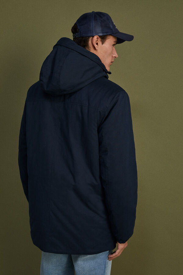 Springfield Parka borreguillo acolchada navy