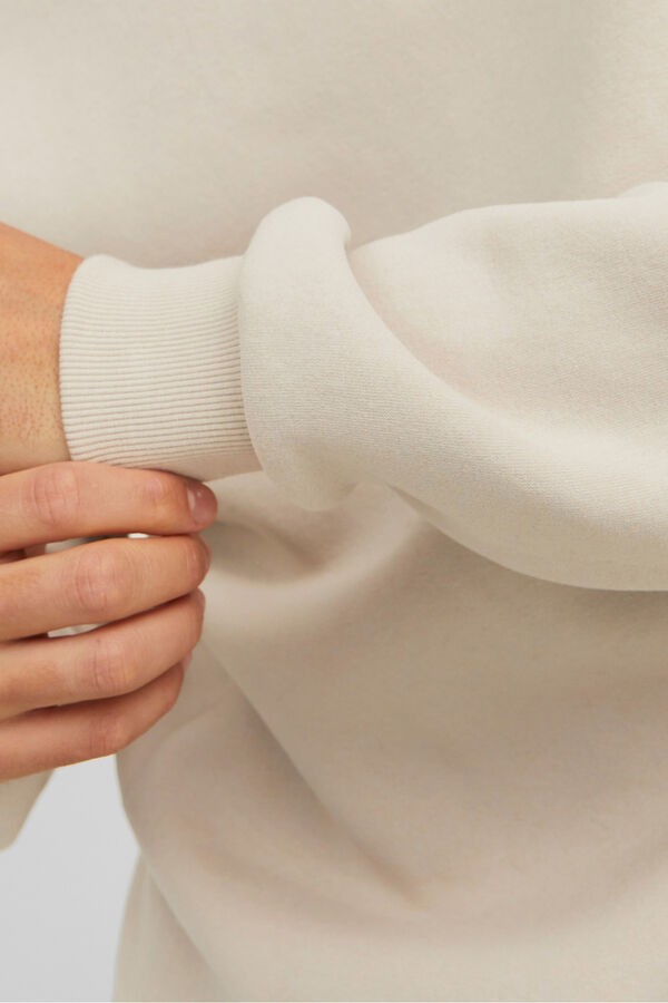 Jack & Jones Sudadera b&aacute;sica cuello redondo gris