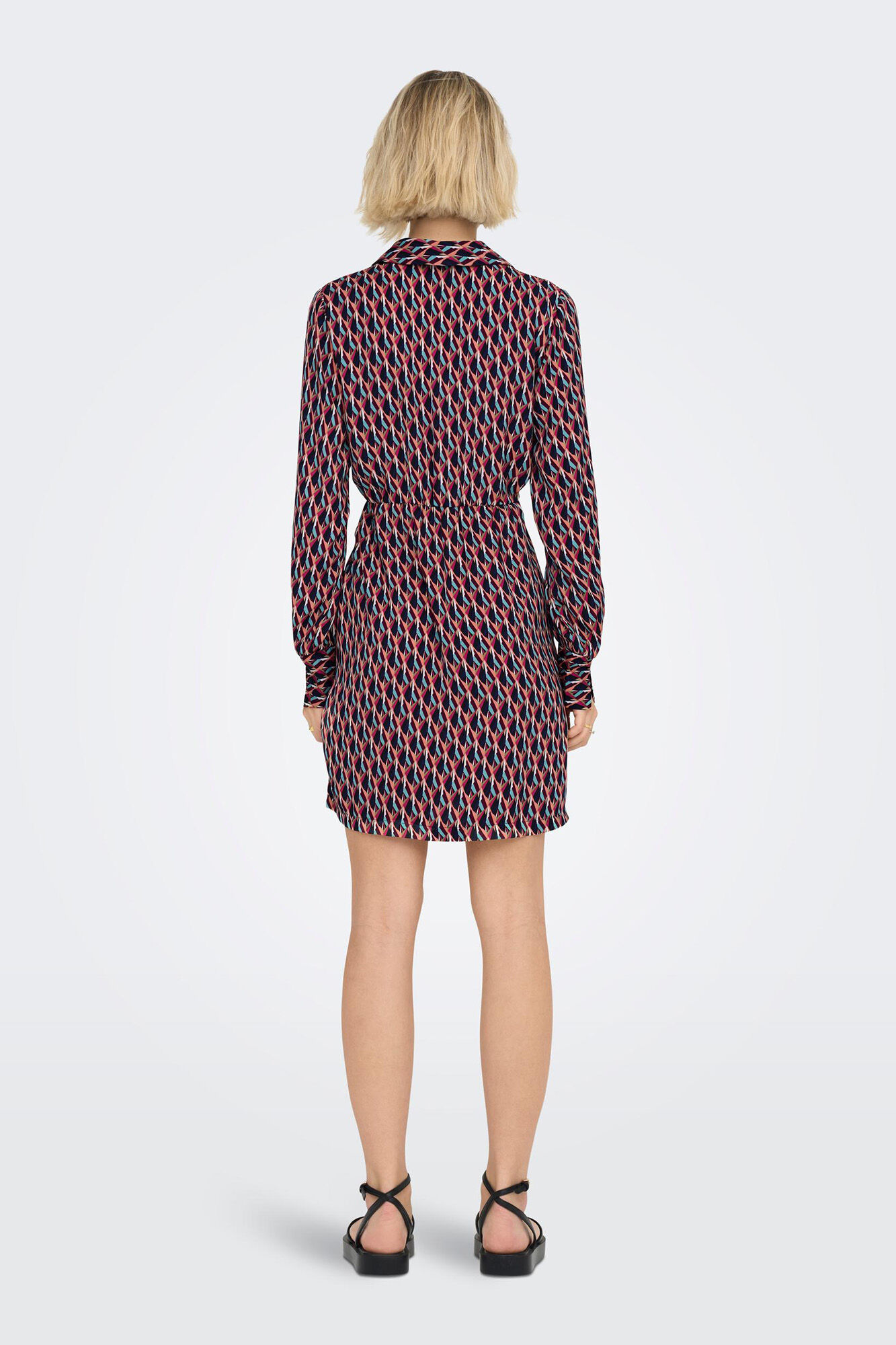 Only Vestido camisero satinado