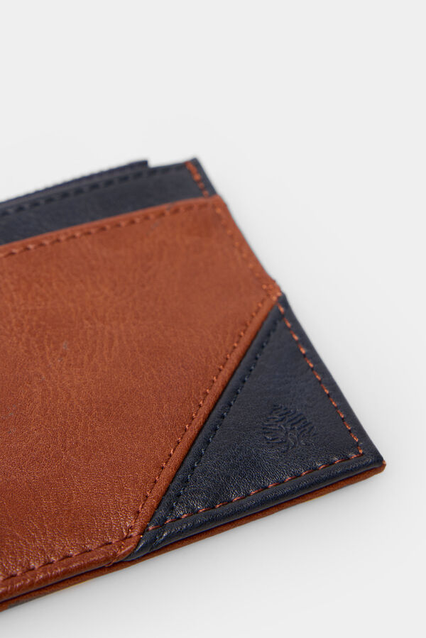 Springfield Cartera b&aacute;sica efecto piel bicolor azul