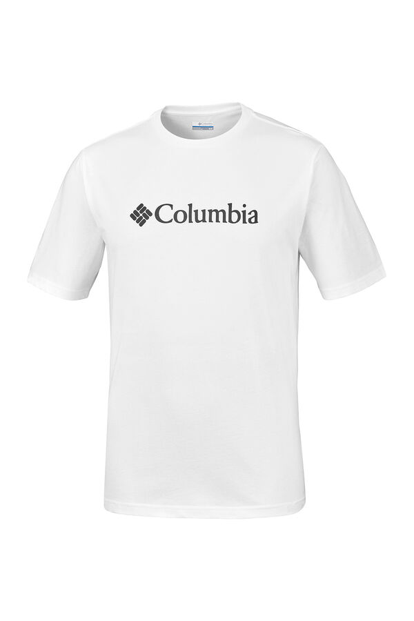 Columbia Camiseta masculina de manga curta Columbia CSC Basic Logo™ branco