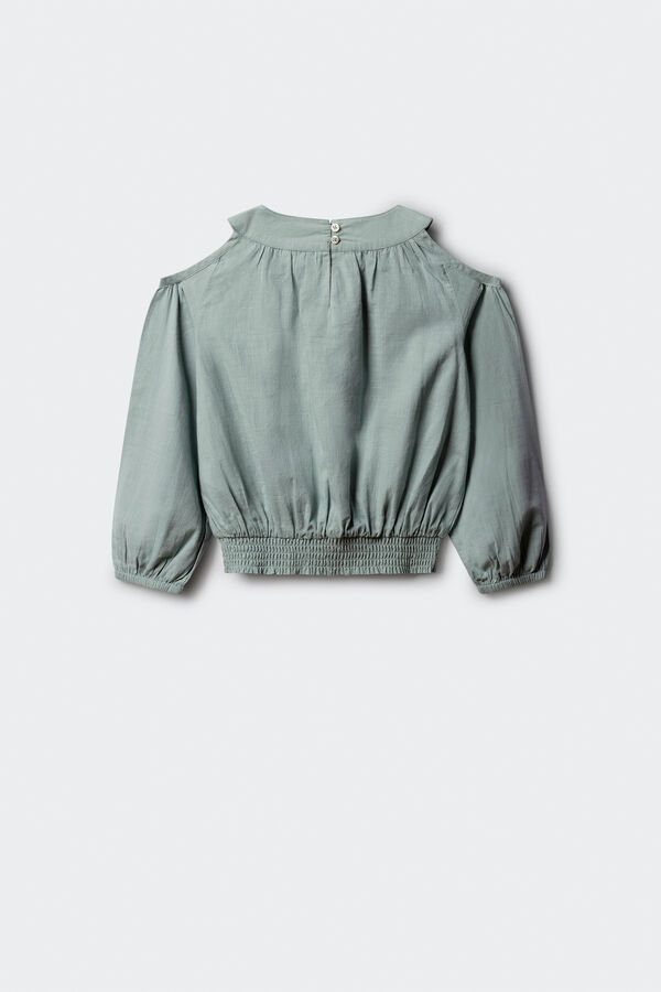 Springfield Kids Blusa com ombros cut out para menina verde
