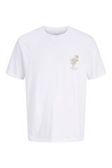 Jack & Jones Camiseta regular fit estampada blanco