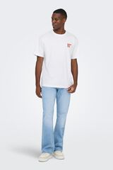 Only & Sons Short sleeve T-shirt branco