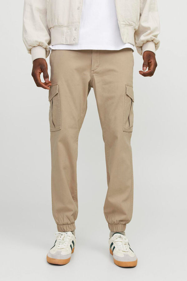 Jack & Jones Pantal&oacute;n slim fit cargo gris