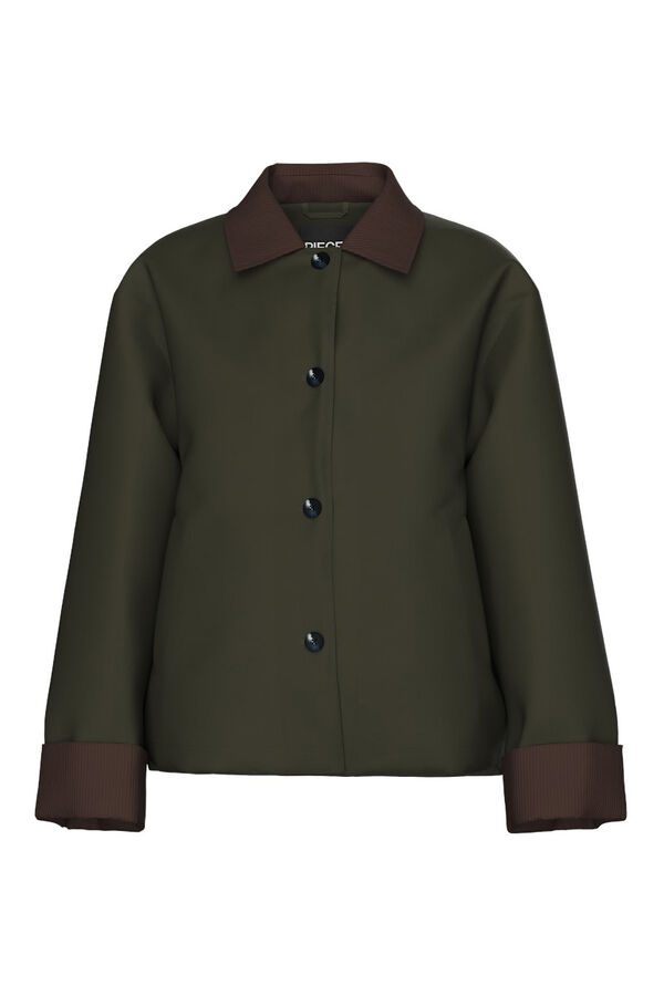 Pieces Jaqueta contrastante  verde