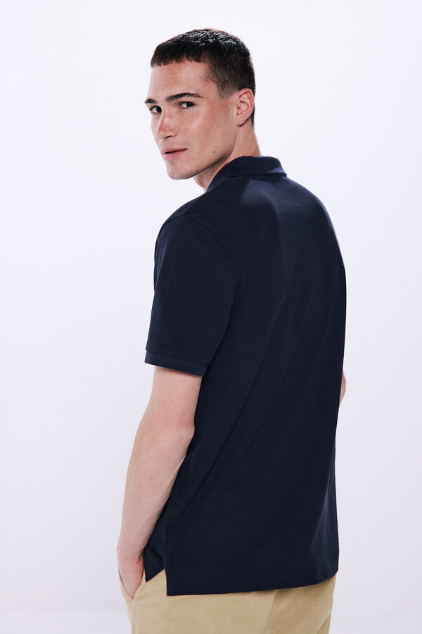 Springfield Polo piqu&eacute; b&aacute;sico regular fit azul