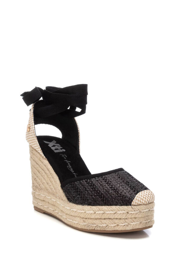 XTI alpargata de mujer tipo valenciana negro