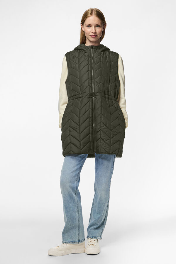 Pieces Colete acolchoado verde