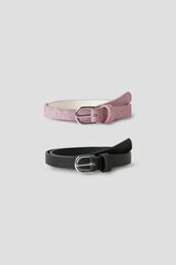 Name it Conjunto de dois cintos rosa