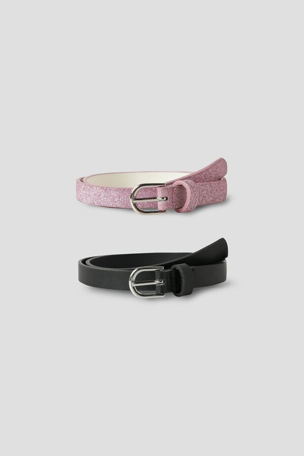 Name it Conjunto de dois cintos rosa