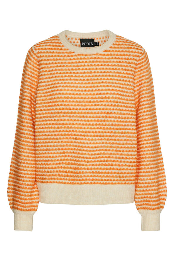 Pieces Camisola de malha  vermelho