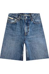 CK Jeans Vaqueros cortos tiro alto azul
