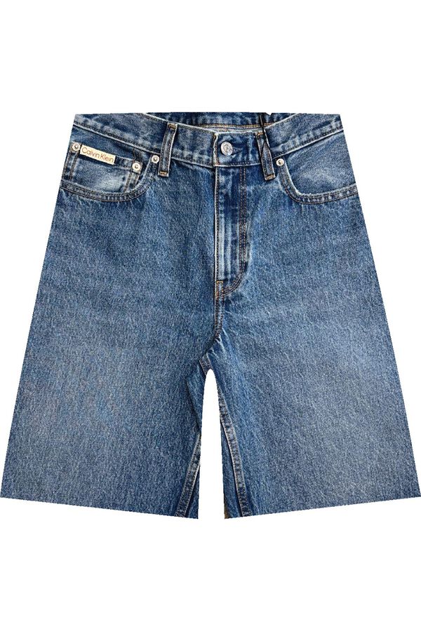 CK Jeans Vaqueros cortos tiro alto azul