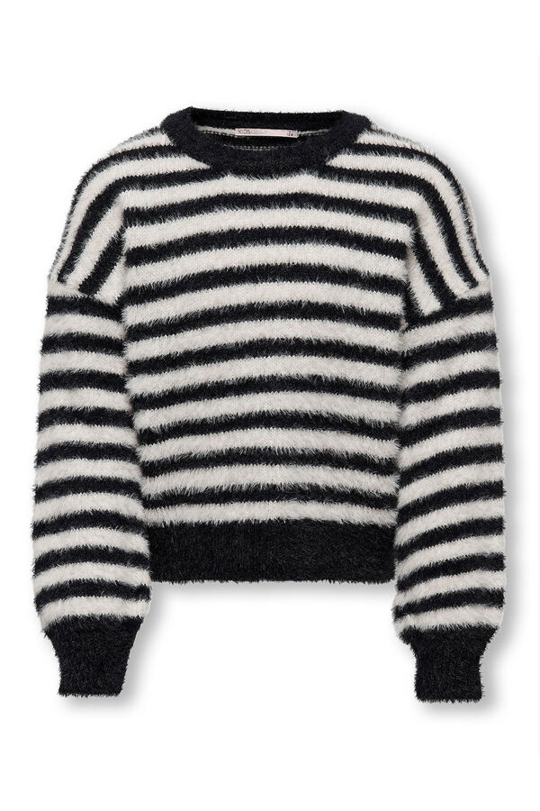 Only Girls Jersey rayas ni&ntilde;a negro